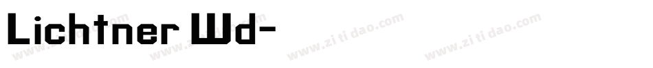 Lichtner Wd字体转换